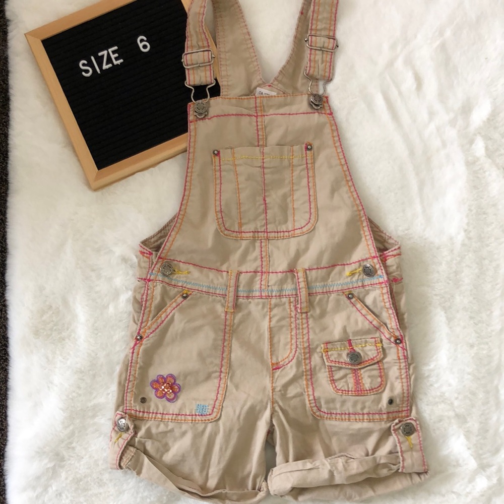 Zane Di girls overall shorts size 6